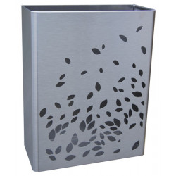 Waste receptacle design stainless steel 25L to be placed on floor or wall