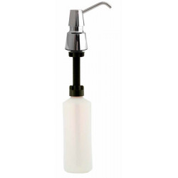 Foam soap dispenser in stainless steel counter top mounted