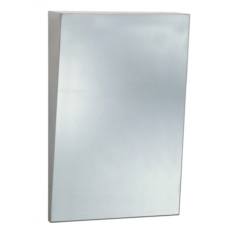 Photo PRM mirror inclined in stainless steel ESP-010