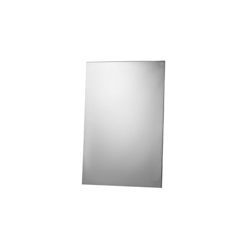 Photo Unbreakable mirror in stainless steel invisible fixation ESP-012