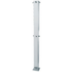 Shower panel exterior vandal proof stainless steel AISI 316