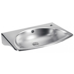 Wall mounted wash basin mural design stainless steel
