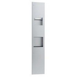 Recessed combination unit 3 in 1 paper dispenser, hand dryer and bin