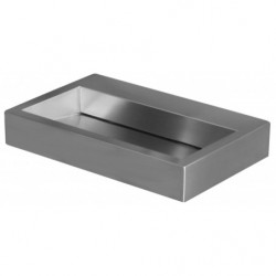 Wash basin stainless steel design with invisible emptying