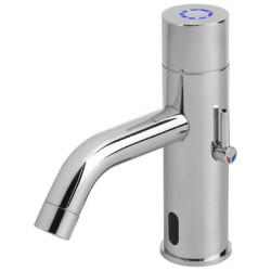 Faucet double automatic control by detection and sensitive lighted button Piezo EXTREME DUO