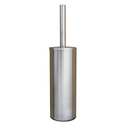 Toilet brush holder stainless steel with lid floor or wall mounted