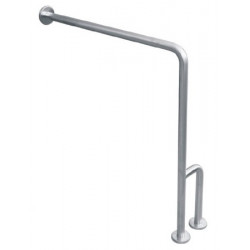 Grab or lifting bar in stainless steel floor or wall fixation