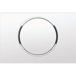 Miniature-1 Plaque simple touche blanche pour WC SUPKJ1