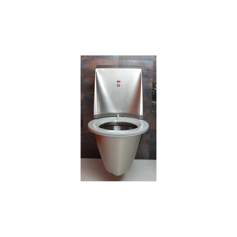 Photo WC wall-hung stainless steel self-cleaning HYGISEAT SUP1100-SUP1066