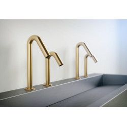 Miniature-3 Deck mounted electronic faucet ONE matte gold finish RES-52
