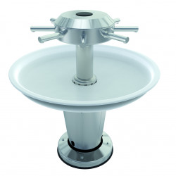 Circular wash basin collective on foot handicapped accessible PRM