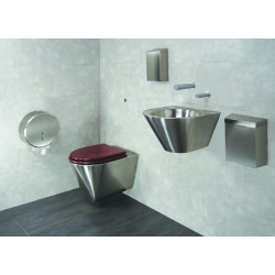 Miniature-4 Vertical hand dryer pulsed air stainless steel POCK'AIR SM-6001
