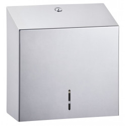Miniature-1 Hand towel dispenser sheet by sheet   mural in stainless steel polished MAS-101