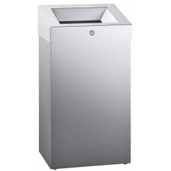 Miniature-1 Grand capacity bin in stainless steel for collective facilities MKS-102