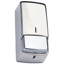 Miniature-1 hand sanitizer dispenser for collective facilities polished stainless steel DS-45