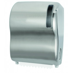 Miniature-1 Roll paper towel dispenser autocut in polished stainless steel for collective facilities EM-59