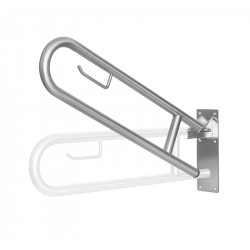 Miniature-2 Grab bar WC lifting and folding in stainless steel IB-005-S