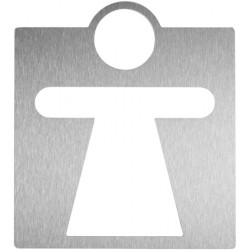 Miniature-2 Picto toilets women in stainless steel WAC-230