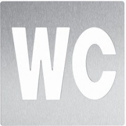 Miniature-4 Pictogram WC in stainless steel WAC-230