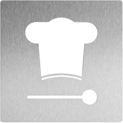 Miniature-10 Pictogram kitchen in stainless steel, on demand WAC-230