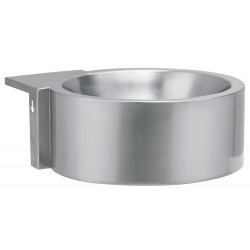 Miniature-1 Corner wash basin mural stainless steel design round LM-017-S