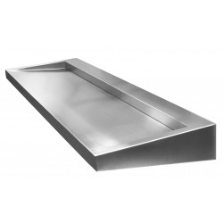 Miniature-1 Collective wash basin in stainless steel wall hung design, accessible PRM and vandal proof L-132