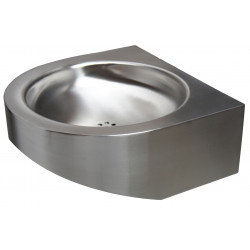 Wash basin vandal proof stainless steel PRM entirely closed