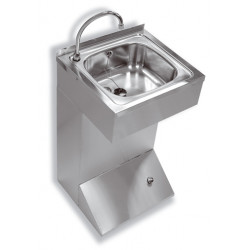 Miniature-1 Hand wash foot operated stainless steel for professional kitchens, restaurants, collective spaces LVP-040