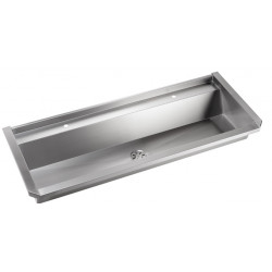 Miniature-1 Collective wash basin stainless steel with consoles integrated INTER-5-60
