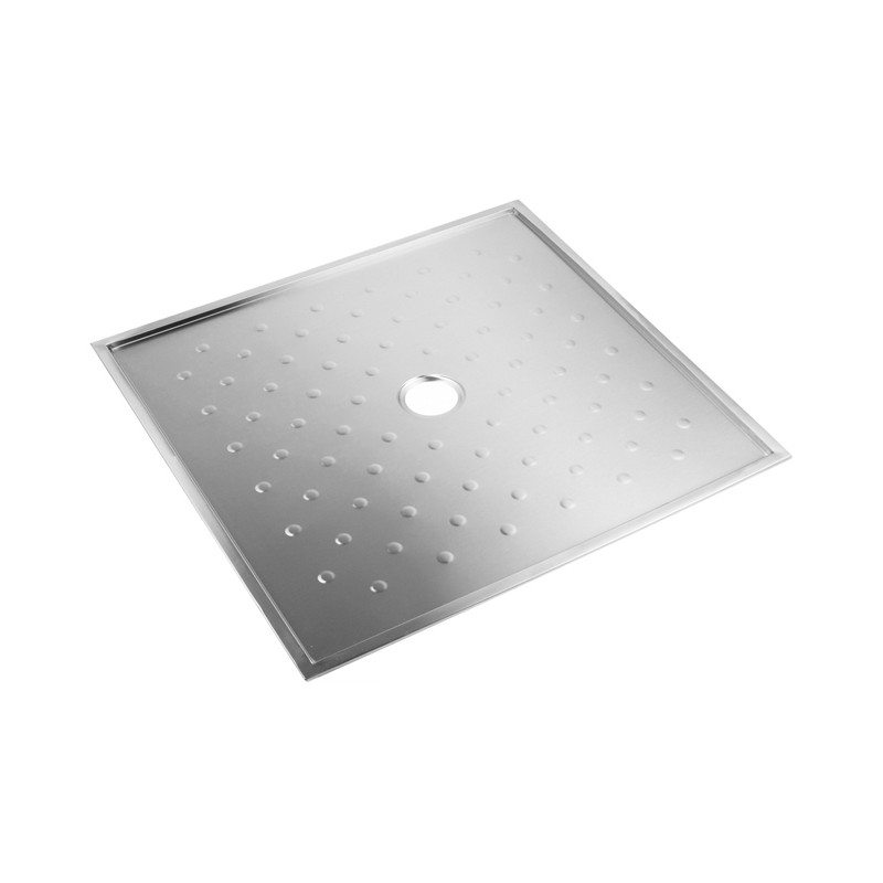 Photo Extra flat shower tray stainless steel accessible People with Reduced Mobility IN-323