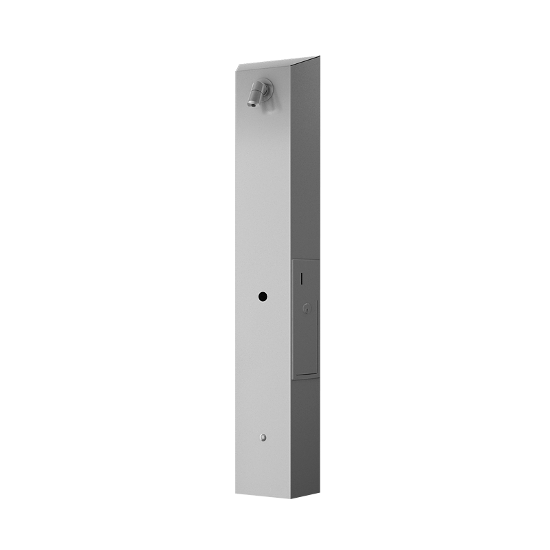 Photo Minuteur de douche intégré sur panneau inox avec voyant indicateur LCD SA-28