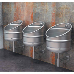 Miniature-2 Stainless steel urinal beer keg design automatic rinse KEG UR-30-ET