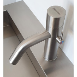 Miniature-3 Brushed stainless steel EXTREME DS infrared timeless design tap RES-7