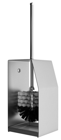 Toilet brush holder in stainless steel 