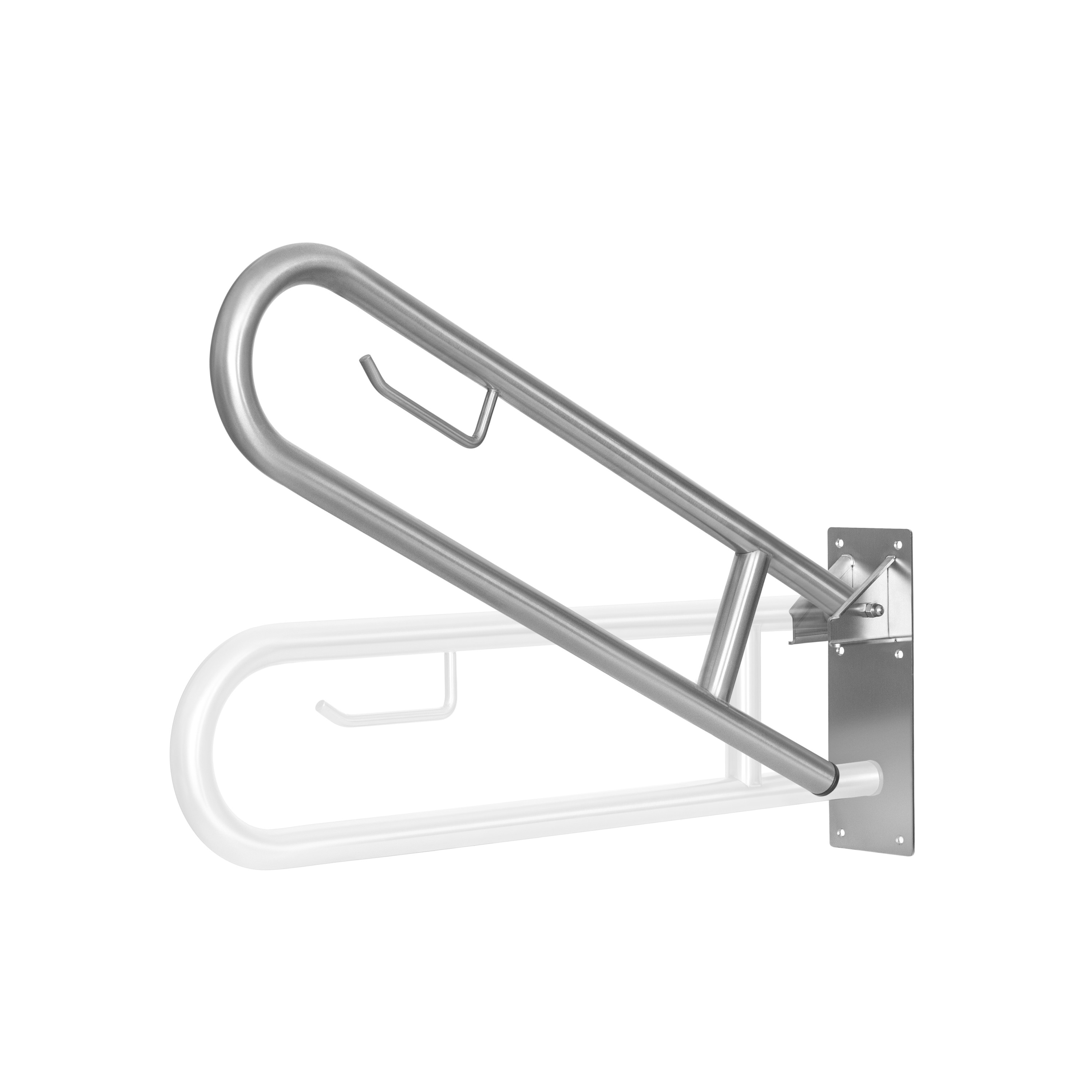 Grab bars, shower seats in stainless steel 