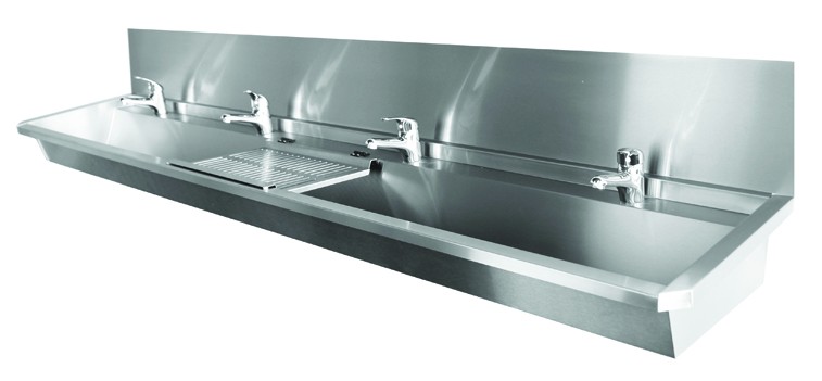 Collective stainless steel wash basin 