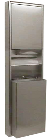 Combination unit  by bracket paper towel dispenser e-mains et pouybelle réf. BO-3949